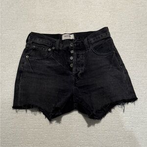 Agolde Black Jean Shorts for Women